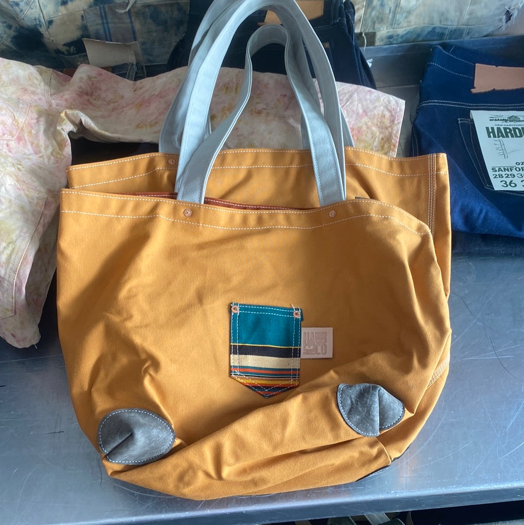 Lined cloth/webbing handle tote