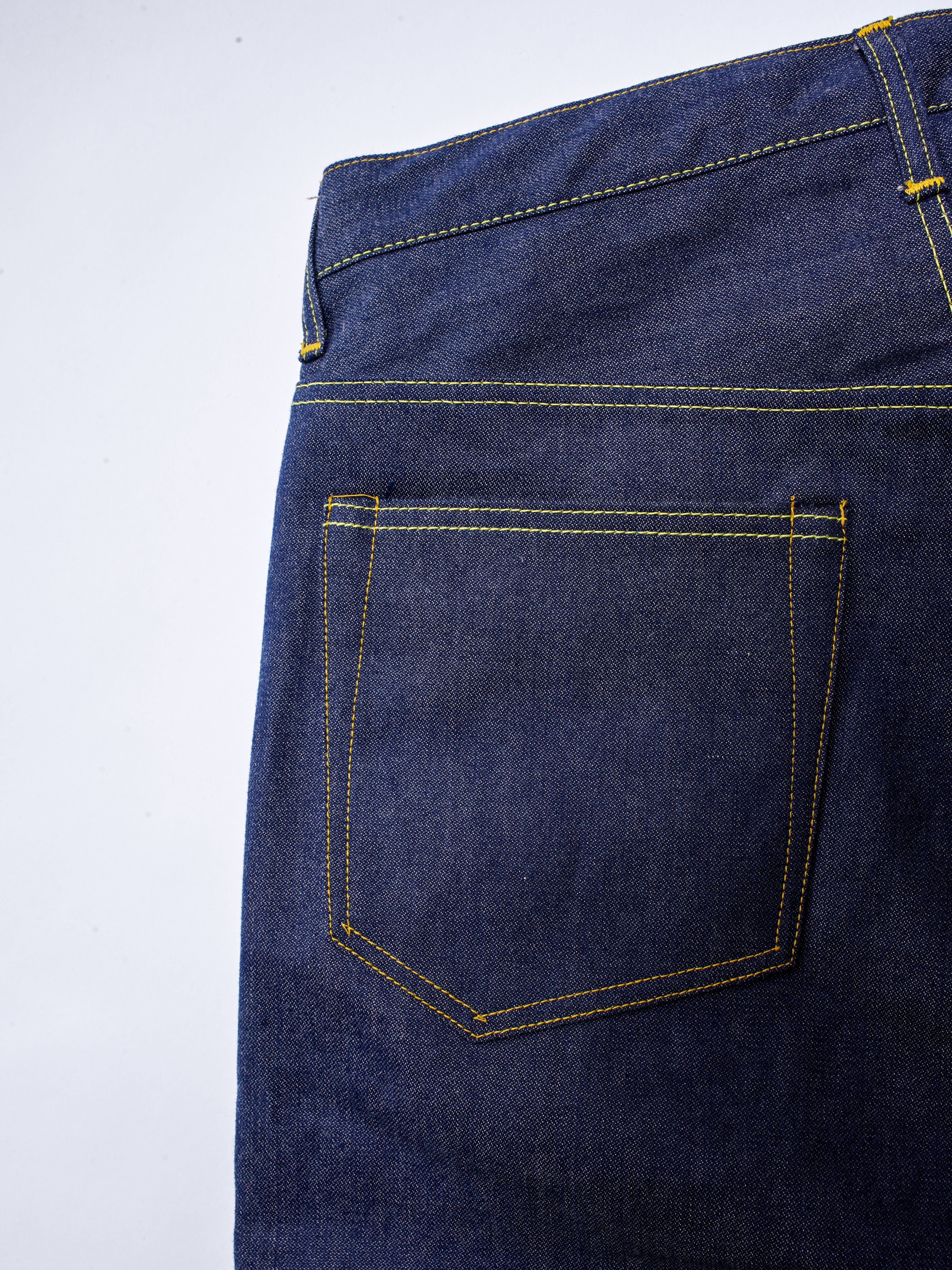 003 Unsanforized Proximity Mills Denim Jean Broken Twill